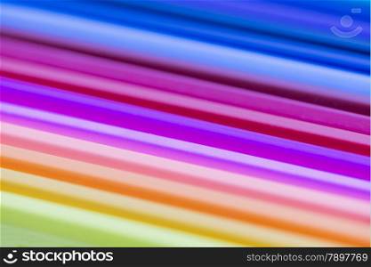 colored pencils as abstract background