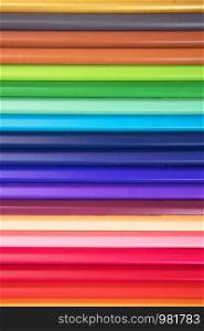 Colored pencils of various colors
