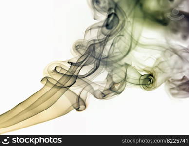 colored rays smoke abstract in white background