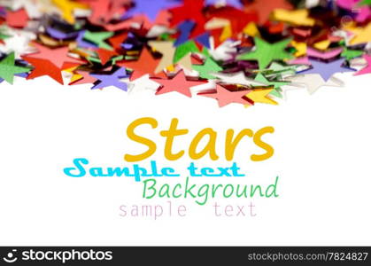 Colored stars background for your text on photo, and other.