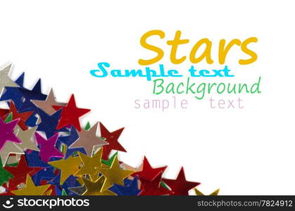 Colored stars background for your text on photo, and other.