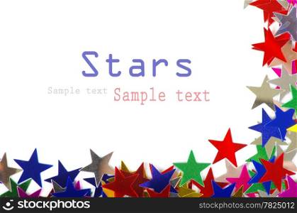 Colored stars background for your text on photo, and other.