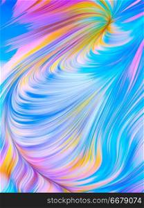 Colored texture of bright wavy lines. Digital Coloring series.