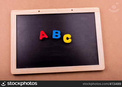 Colorful ABC Letters of Alphabet made of wood