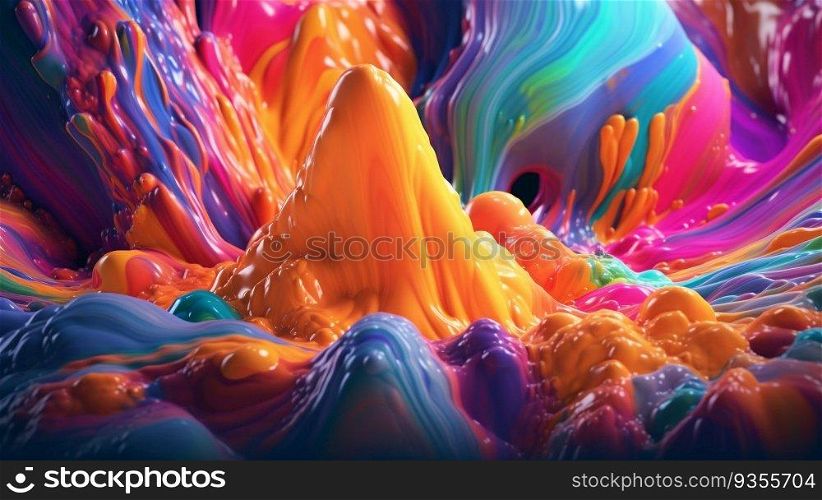 Colorful Abstract Background Created With Generative AI Technology 