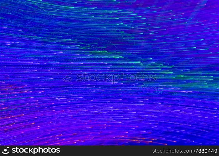 Colorful abstract background, using motion blur from tunnel lights night