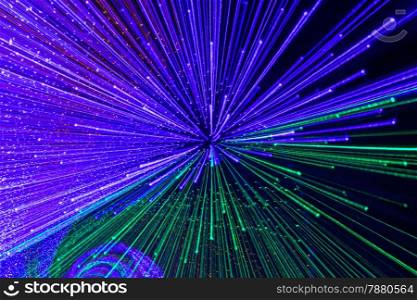 Colorful abstract background, using motion blur from tunnel lights night