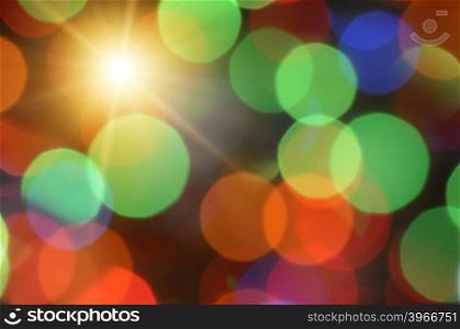 colorful abstract background with sun