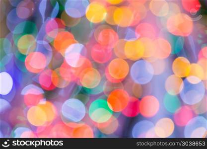 Colorful abstract blurred circular bokeh light of night city str. Colorful abstract blurred circular bokeh light of night city street for background. graphic design and website template idea concept design.