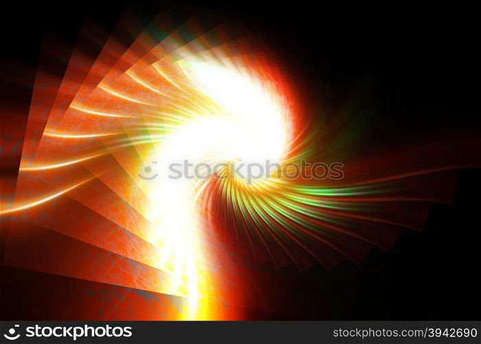colorful abstract explosion on a black background