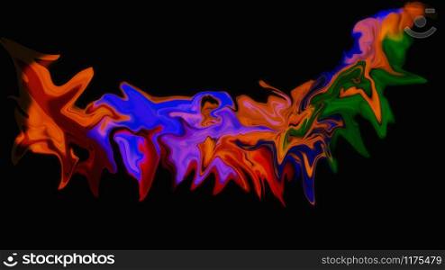 colorful abstract fluid curved lines pattern. multi color striped background,dynamic ripple,illusion of movement,liquid wall paper.