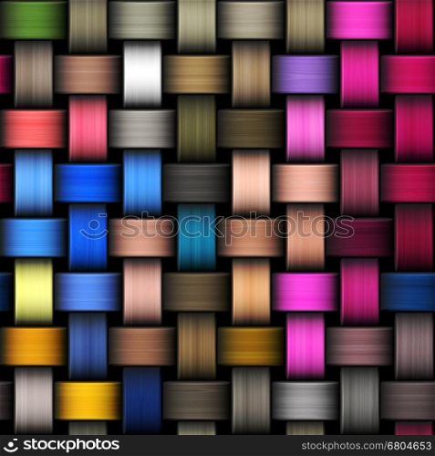 Colorful abstract intertwined seamless background illustration.