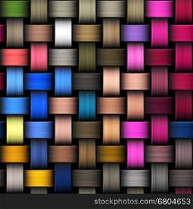 Colorful abstract intertwined seamless background illustration.