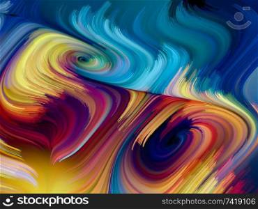 Colorful abstract motion pattern background. Perfume of Color series.
