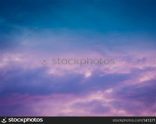 Colorful abstract patterns in the sky. background of the sky. The sky at sunset