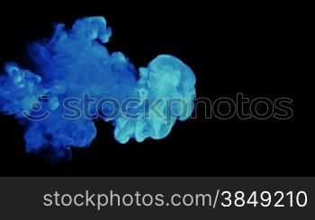 Colorful Abstract smoke stream. Alpha channel is included