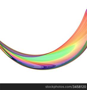 colorful abstraction on white background - high quality render