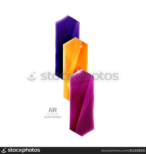 Colorful arrows on white. Blank geometric abstract background. Colorful arrows on white. Blank geometric abstract background. illustration