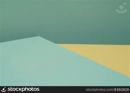 Colorful background from green and yellow paper with shadow. Abstract geometric. The colorful background from green and yellow paper with shadow. Abstract geometric