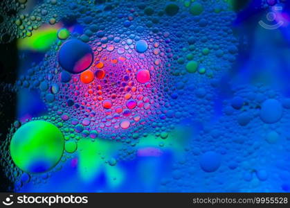 Colorful background made out with a pattern of bubbles. Pattern of colorful bubbles