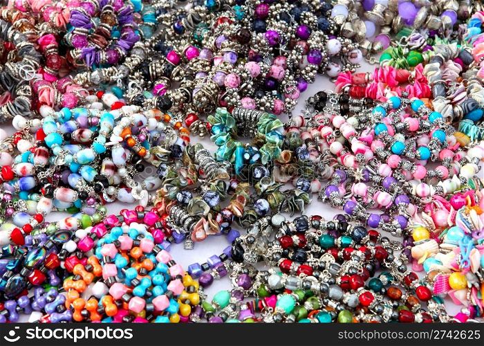 Colorful background with Beads Bangles