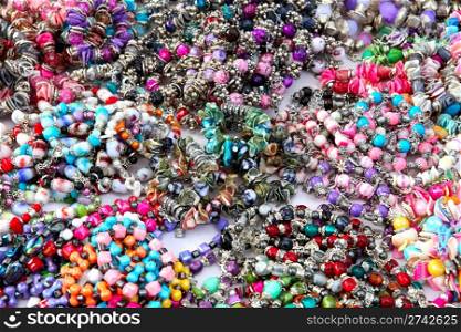 Colorful background with Beads Bangles