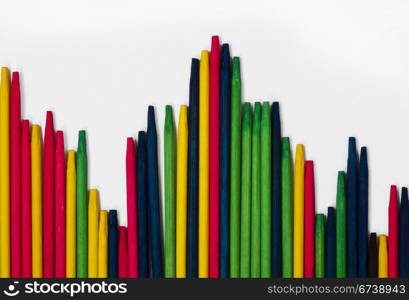 Colorful background with colored sticks