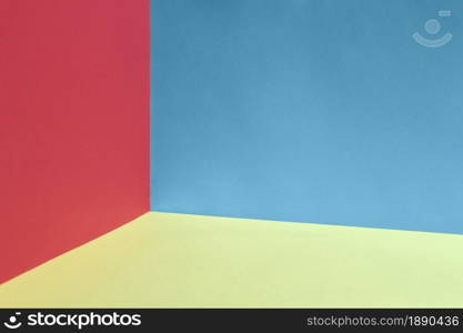 colorful background with red blue walls (1)