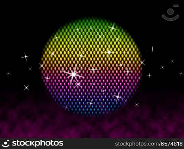 Colorful Ball Showing Colors Party And Shining&#xA;