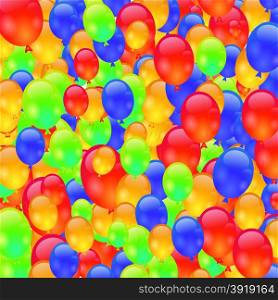 Colorful Ballons Background. Set of Colorerd Ballons.. Colorful Ballons