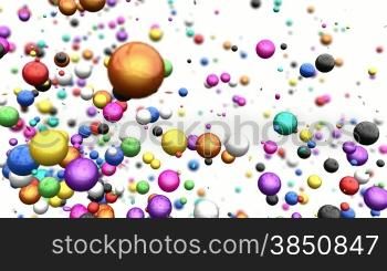 Colorful Balls forming a Heart