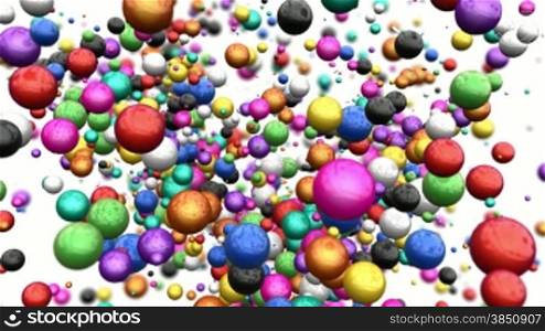 Colorful Balls forming a Heart, Alpha