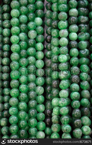 Colorful beads of various color