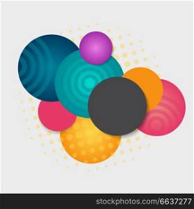 Colorful Beautiful Balls on Light Background / Conceptual Vector Design.. Colorful Beautiful Balls on Light Background / Conceptual Vector Design