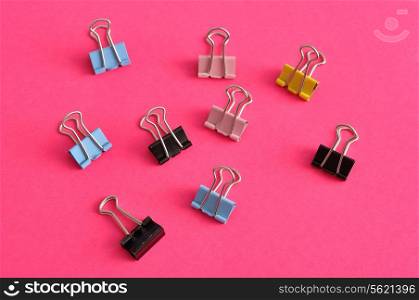 Colorful binder clips