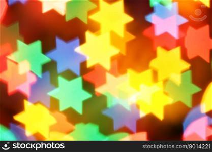 Colorful blurred stars, may be used as background