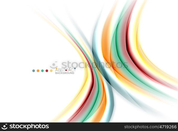 Colorful blurred stripes, abstract background template