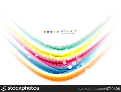 Colorful blurred stripes, abstract background template