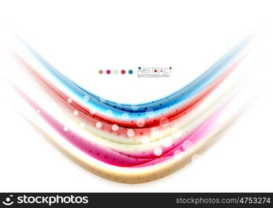 Colorful blurred stripes, abstract background template