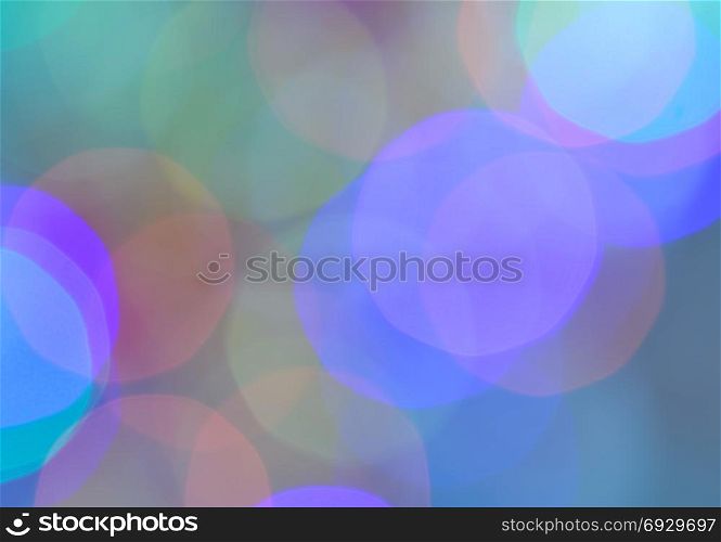 Colorful bokeh abstract background of de-focused Christmas lights