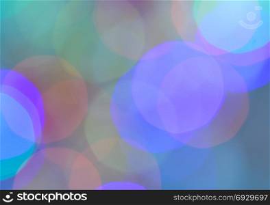 Colorful bokeh abstract background of de-focused Christmas lights