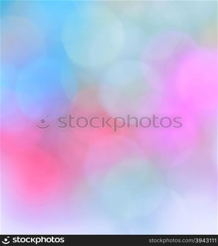 Colorful bokeh abstract background of de-focused lights