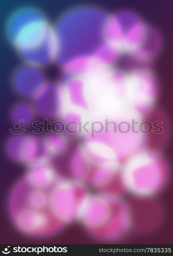 Colorful bokeh effect