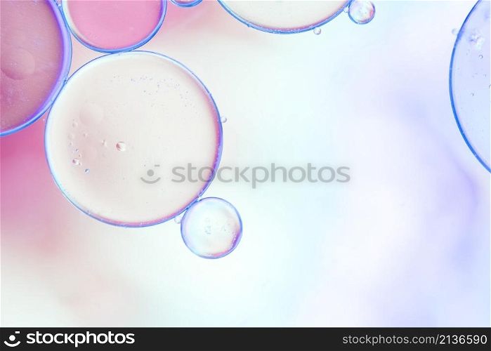 colorful bright airy bubbles water