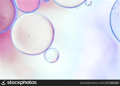 colorful bright airy bubbles water