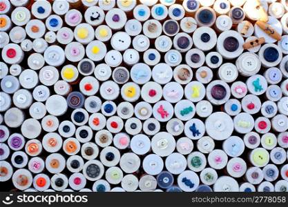 colorful buttons display round boxes pattern texture