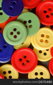 Colorful buttons, full frame