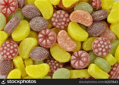 colorful candies assortment , close up for background