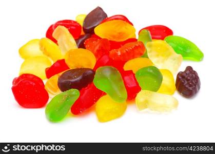 Colorful candy isolated on white background.