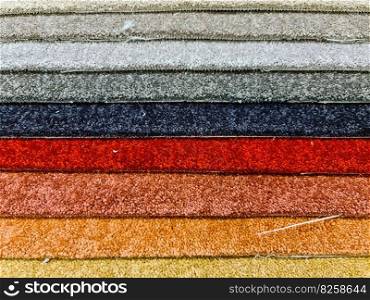 Colorful carpet s&les background texture in high resolution